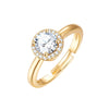 Ring gelbgold Zirkonia weiß