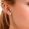 Ohrstecker gelbgold Zirkonia weiß