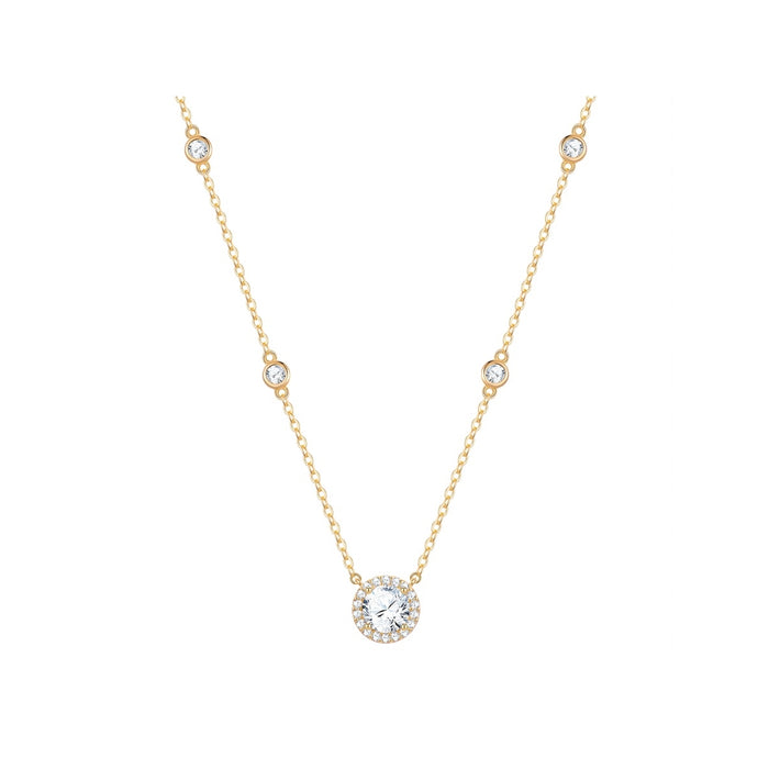 Kette mit Anhänger gelbgold Zirkonia weiß