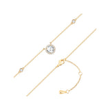 Kette mit Anhänger gelbgold Zirkonia weiß