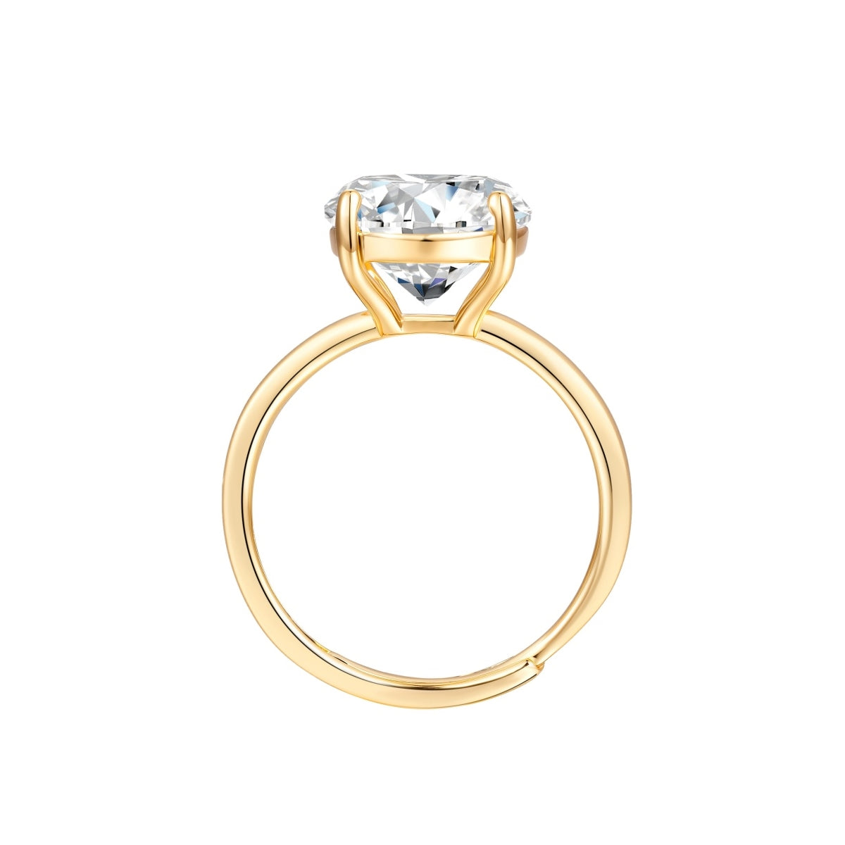 Ring gelbgold Zirkonia weiß