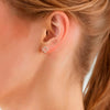 Ohrstecker gelbgold Zirkonia weiß