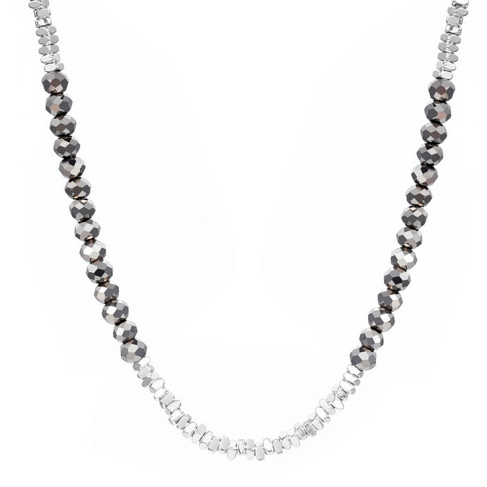 Kette Glas grau