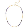 Kette gelbgold Glas schwarz