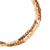 Armband gelbgold Glas braun