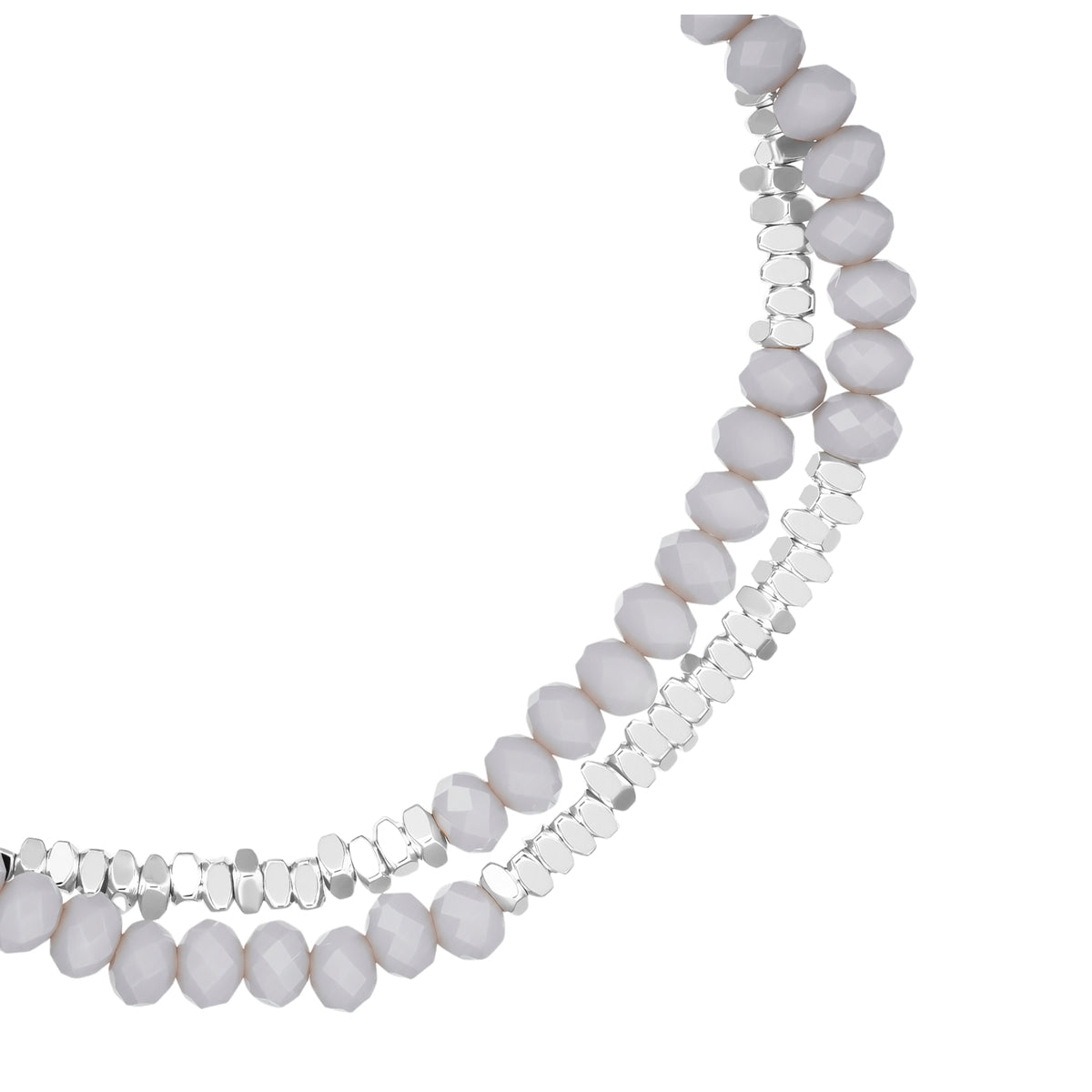 Armband Glas grau