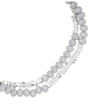 Armband Glas grau