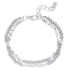 Armband Glas grau