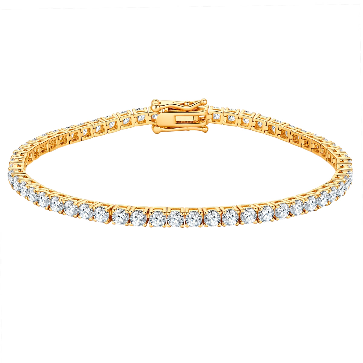 Armband gelbgold Zirkonia weiß