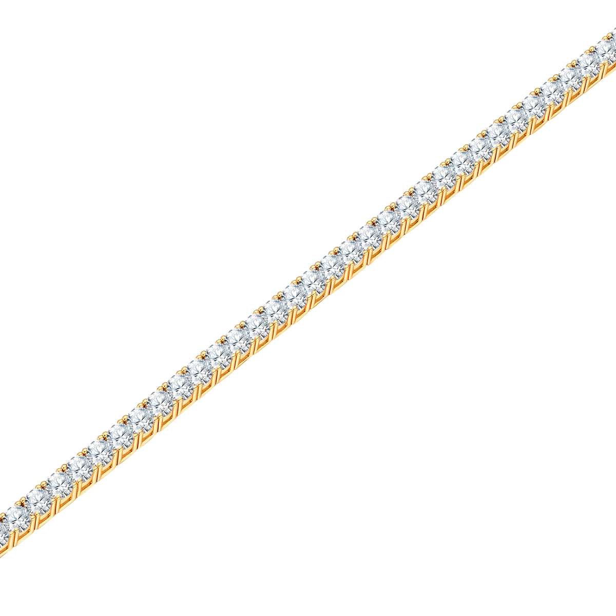 Armband gelbgold Zirkonia weiß