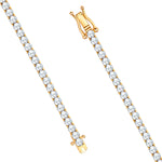 Armband gelbgold Zirkonia weiß