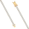 Armband gelbgold Zirkonia weiß