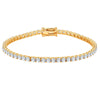 Armband gelbgold Zirkonia weiß