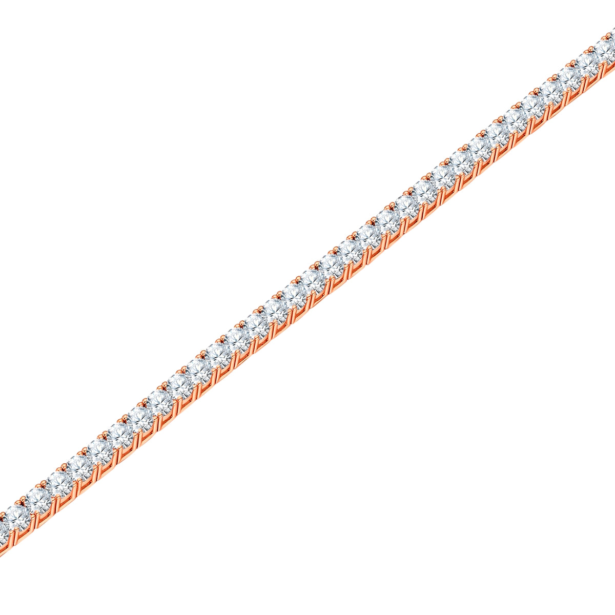Armband roségold Zirkonia weiß