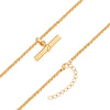 Kette mit Anhänger Edelstahl gelbgold