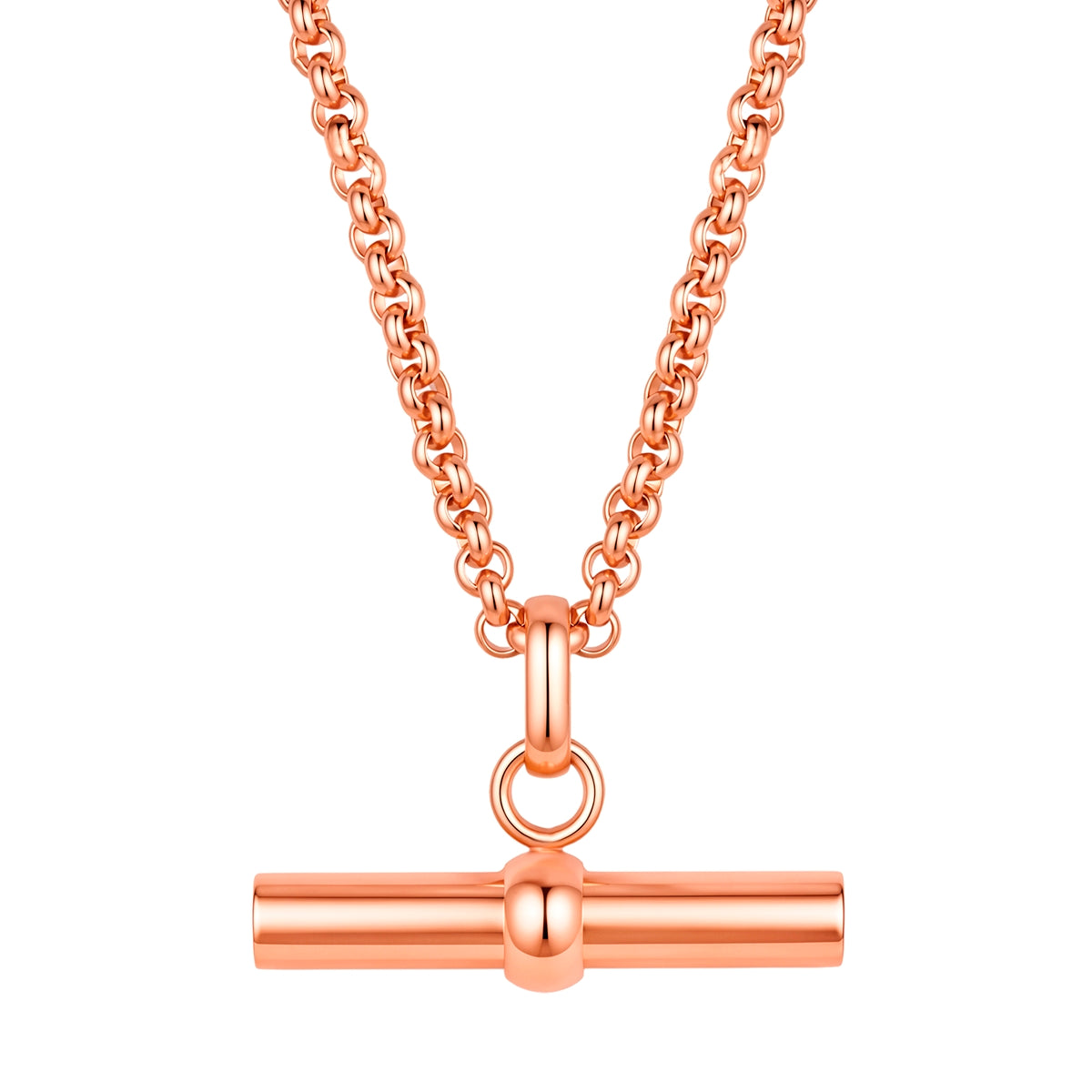 Kette mit Anhänger Edelstahl roségold