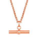 Kette mit Anhänger Edelstahl roségold