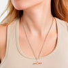 Kette mit Anhänger Edelstahl roségold
