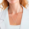 Kette mit Anhänger Edelstahl bicolor