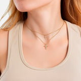 Kette mit Anhänger gelbgold Zirkonia weiß