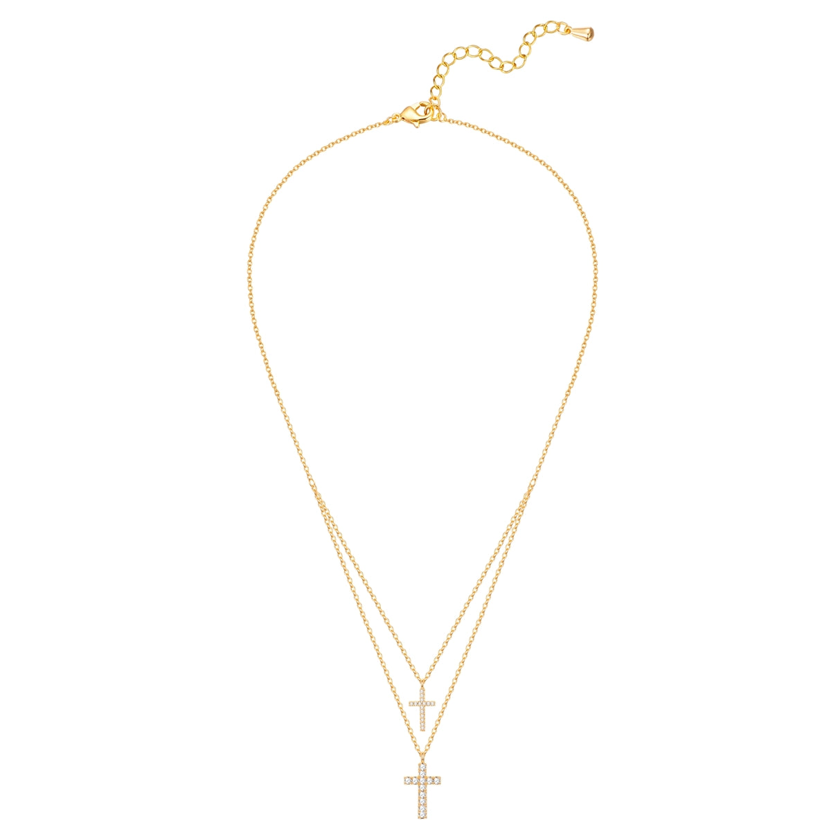 Kette mit Anhänger gelbgold Zirkonia weiß