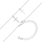 Kette mit Anhänger Zirkonia weiß