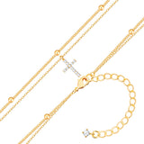 Kette mit Anhänger gelbgold Zirkonia weiß