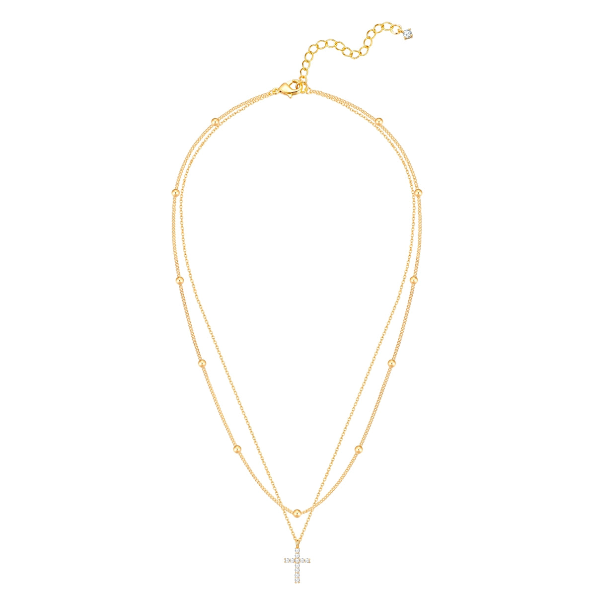 Kette mit Anhänger gelbgold Zirkonia weiß