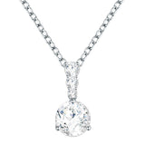 Kette mit Anhänger verziert mit Kristallen von Swarovski® weiß