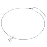 Kette mit Anhänger verziert mit Kristallen von Swarovski® weiß