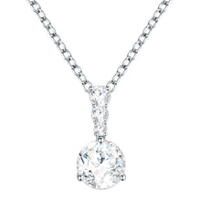  Kette mit Anhänger verziert mit Kristallen von Swarovski® weiß